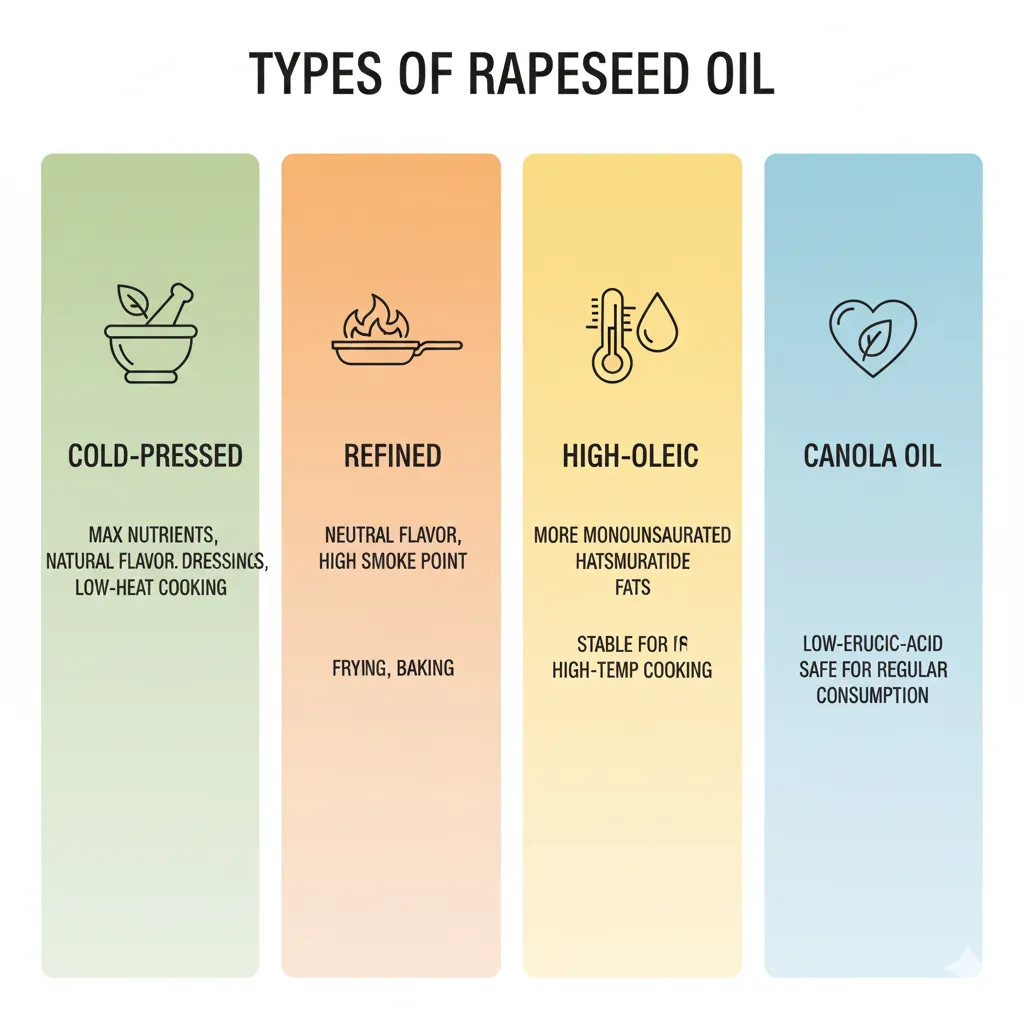 Types of Rapeseed Oil