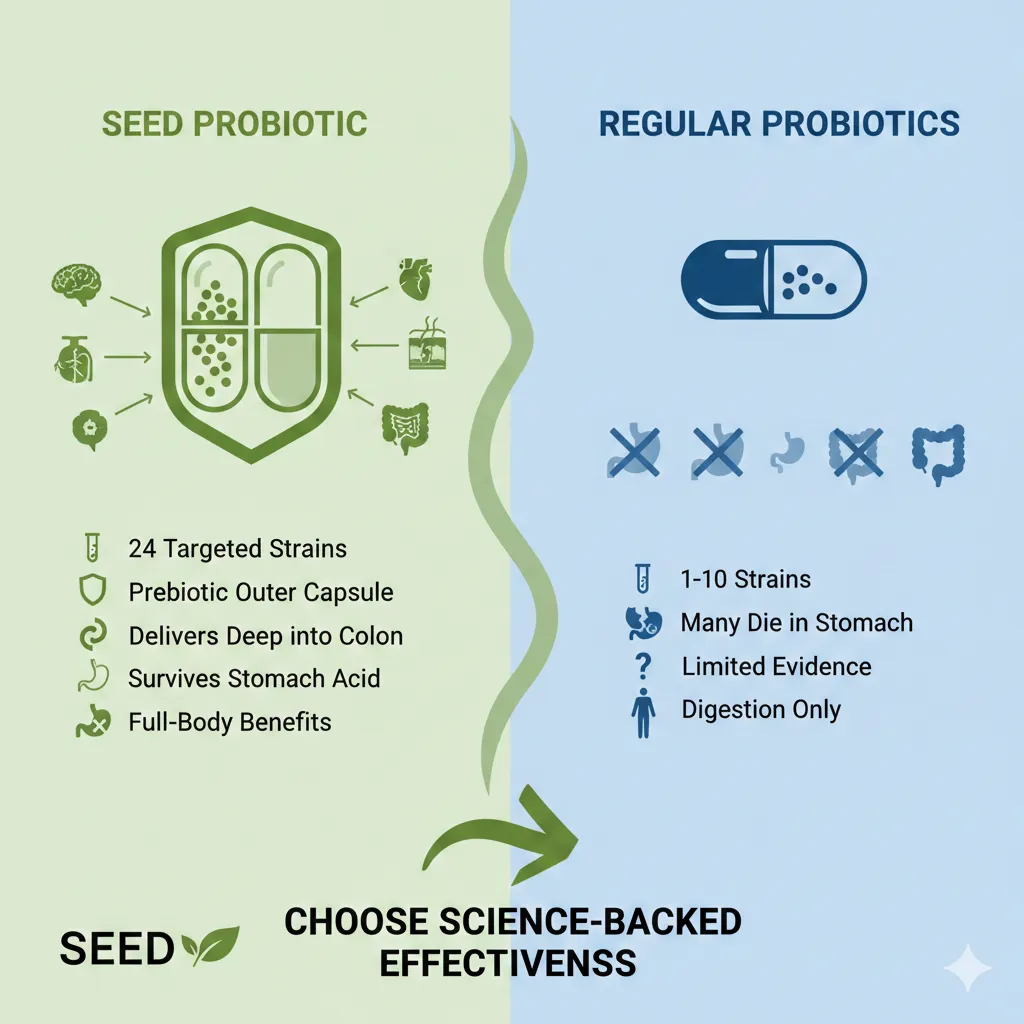 Seed Probiotic vs. Regular Probiotics