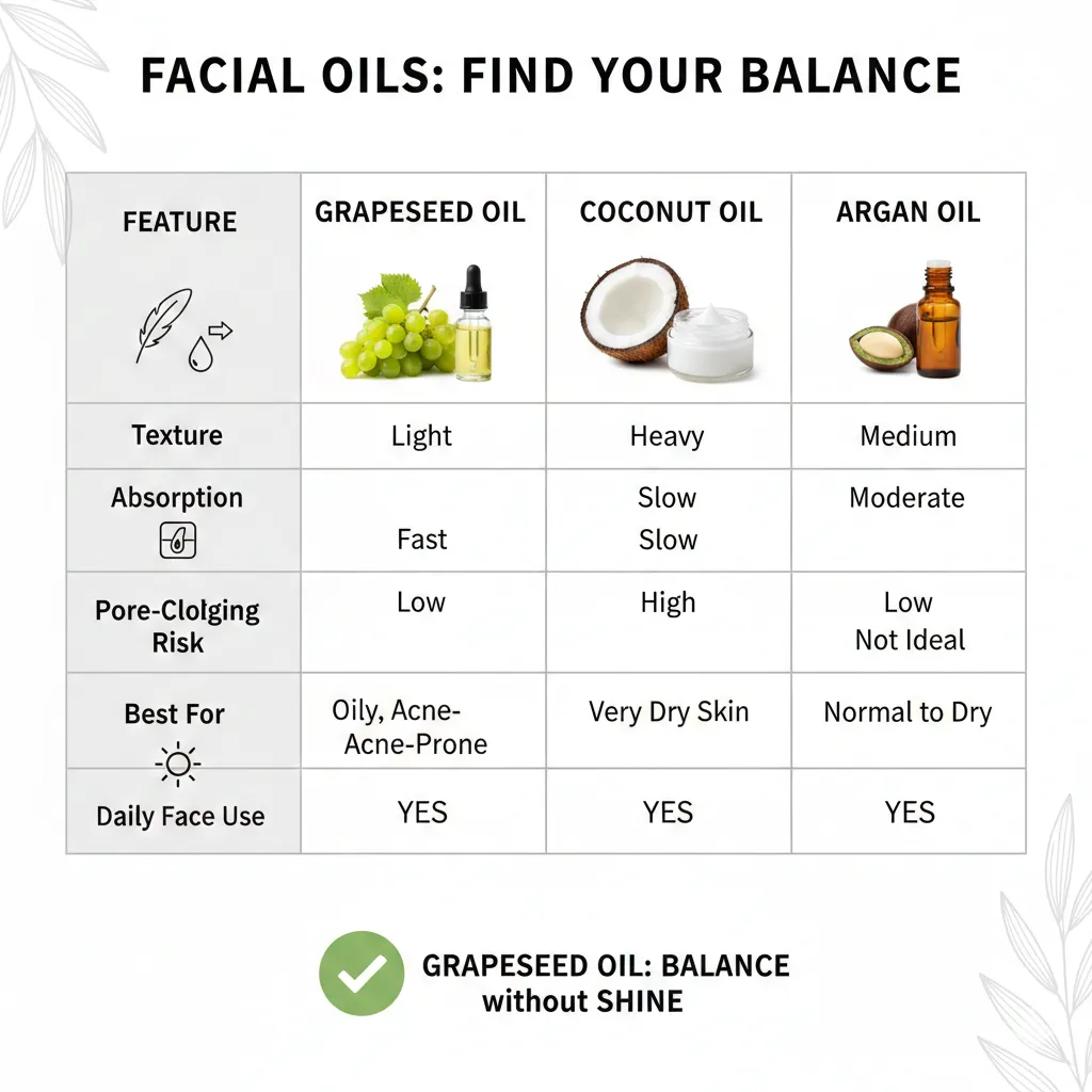 Grapeseed Oil vs Other Popular Facial Oils